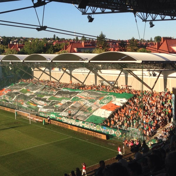 Photo taken at Gerhard Hanappi Stadium by Manfred B. on 7/6/2014