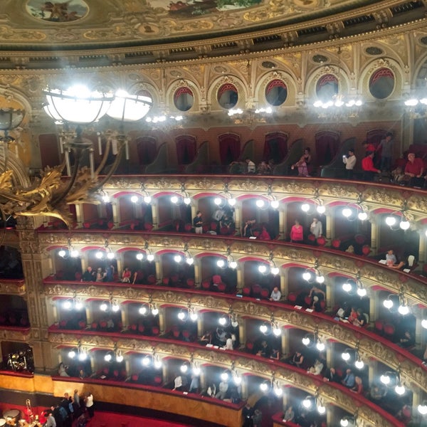 Photo taken at Teatro Massimo Bellini by Brigitte B. on 10/13/2016