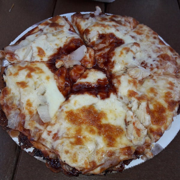 A little overpriced for what you get in quality & size but the BBQ Chicken Pizza wasn't bad.
