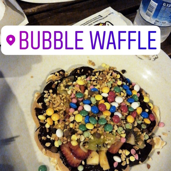 Photo taken at Bubble Waffle by Koc E. on 8/14/2018