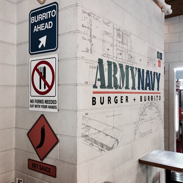 Army Navy Burger + Burrito Burrito Restaurant in Pasig City