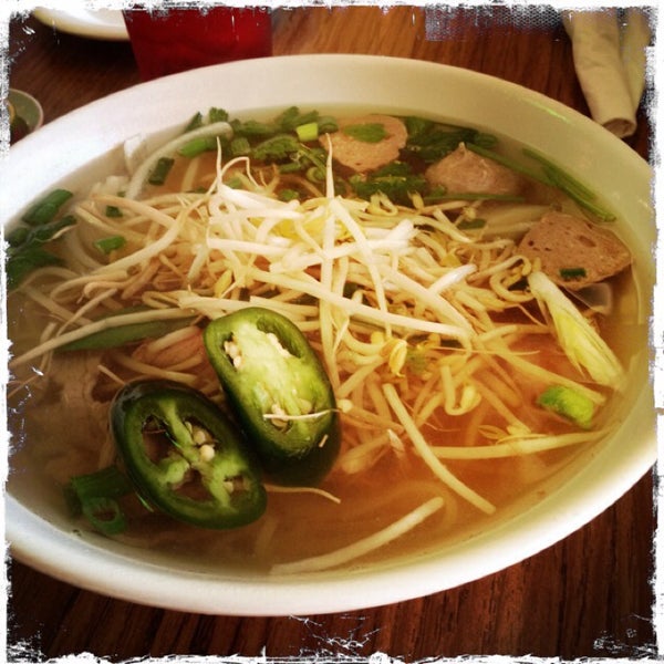 The Pho is really good but get the regular size as the large is in fact HUGE. The Thai Tea is also delicious