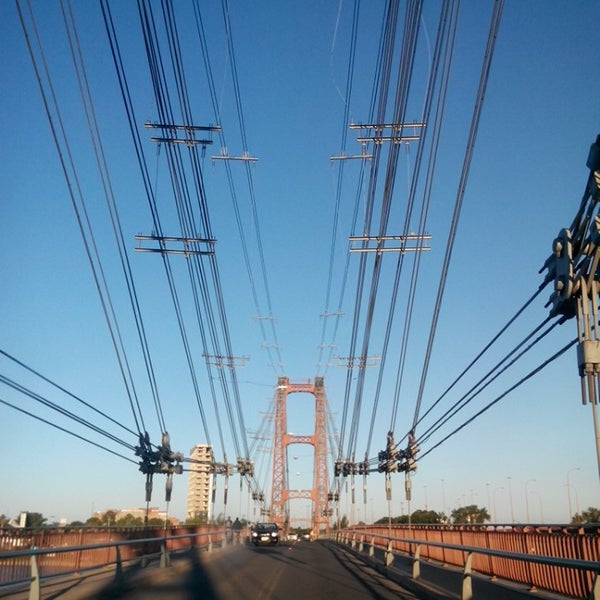 Photo taken at Puente Gobernador Oroño by Familia T. on 3/23/2014