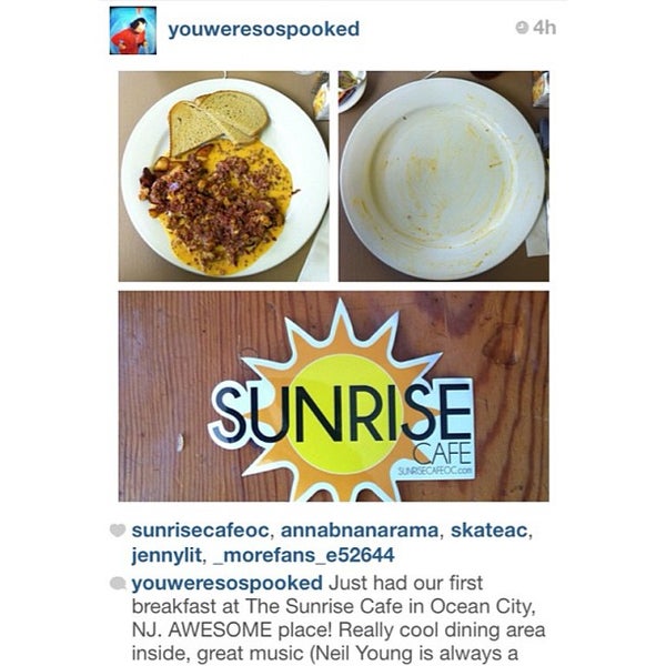 4/13/2013 tarihinde Robert I.ziyaretçi tarafından Sunrise Cafe of Ocean City NJ'de çekilen fotoğraf