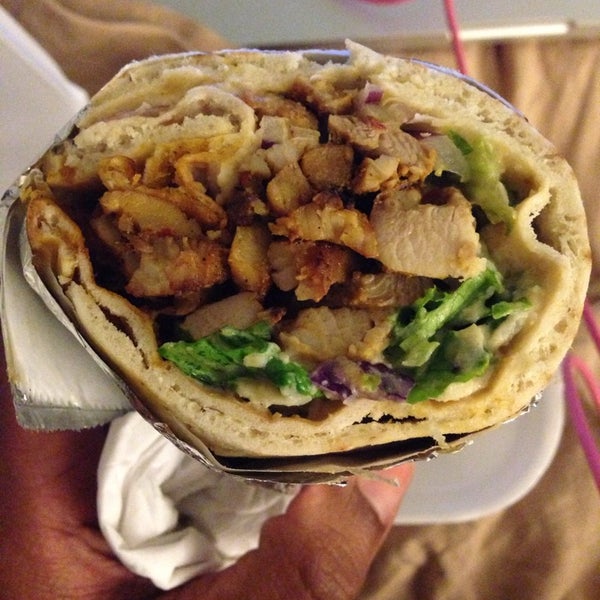The chicken schwarma wrap was great! Customer service was too and my side of filafel. Sauce that come with filafel has no taste and a waste/ but garlic sauce was yummy! (Takeout )
