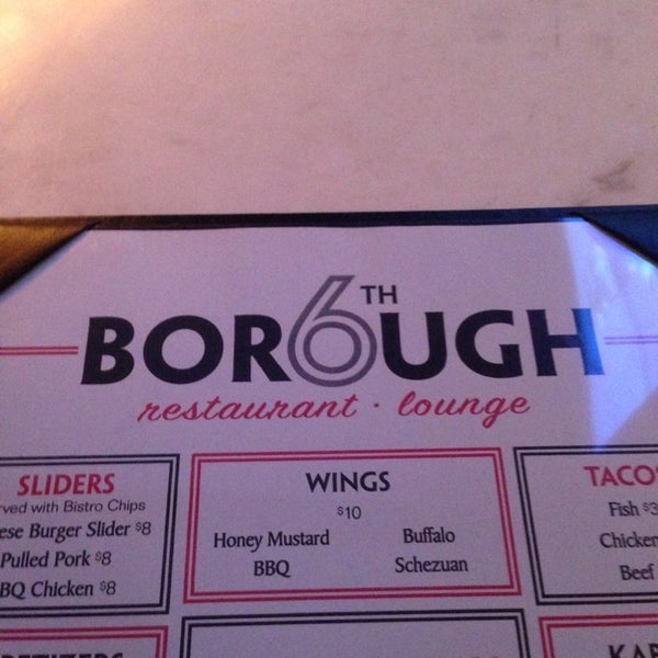 Foto scattata a 6th Borough Restaurant and Lounge da Mikey W. il 3/30/2014