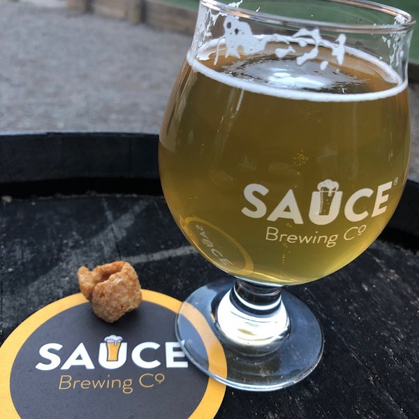 Photo taken at Sauce Brewing Co by Spatial Media on 7/13/2019