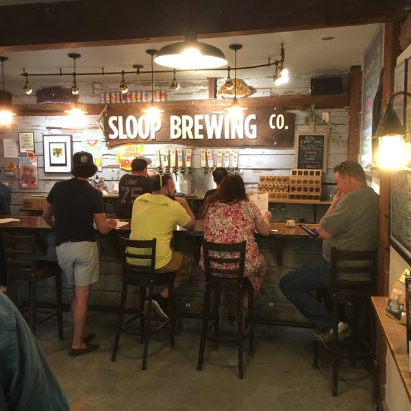 Photo taken at Sloop Brewing @ The Barn by Walt F. on 6/9/2018