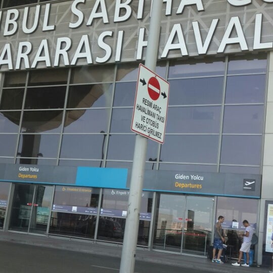 Photo taken at Istanbul Sabiha Gökçen International Airport (SAW) by Erdem A. on 7/28/2013