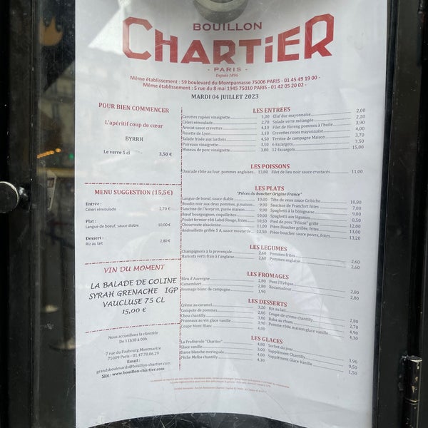 Bouillon Chartier FaubourgMontmartre Paris, ÎledeFrance