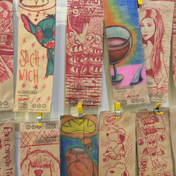 Photo taken at Which Wich? Superior Sandwiches by Andrea A. on 4/3/2015