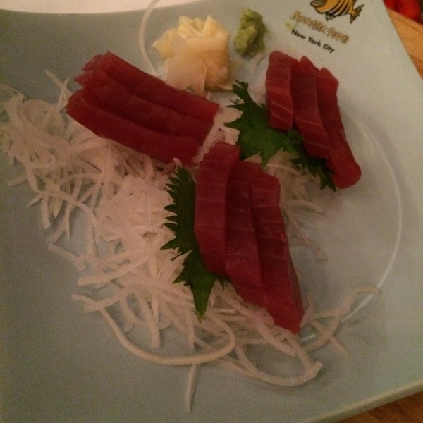 Get the Maguro Sashimi as an appetizer. Is a delicious tuna dish.