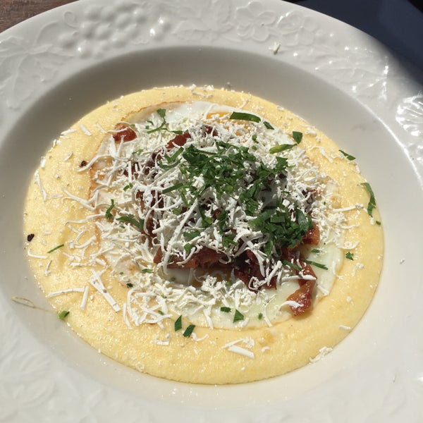 For brunch, I loved the baked polenta. Creamy polenta with fried eggs, pancetta and ricotta salata. So delicious.