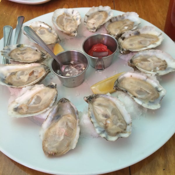 Oysters with brunch is a nice treat.