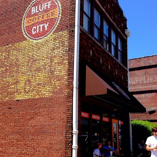 Photo taken at Bluff City Coffee by Mathew L. on 5/4/2014