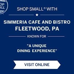 Small Business Saturday is November 30th. Come out and enjoy a unique dining experience with simple, fresh ingredients of the surrounding farmland and the skillful, gourmet preparation of our chef.