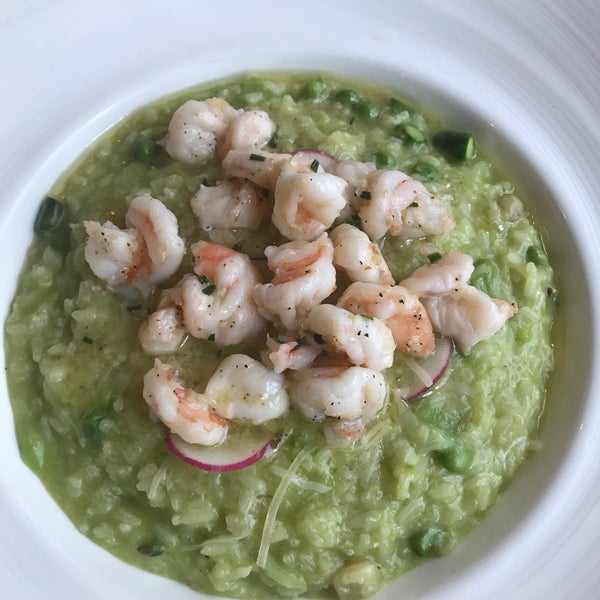 Try the brand new Happy Hour—it is daily! Also, if getting the risotto, try with shrimp!