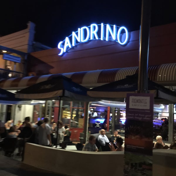 Photo taken at Sandrino Cafe &amp; Pizzeria by Bandy M. on 2/7/2015
