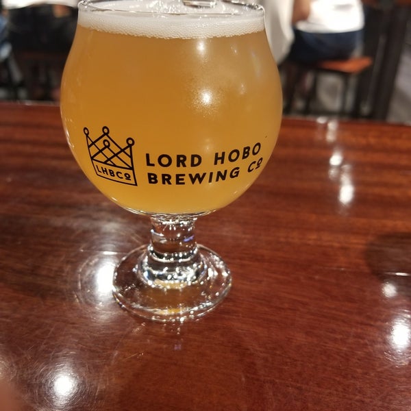 Photo taken at Lord Hobo Brewing Company by James Y. on 6/7/2021