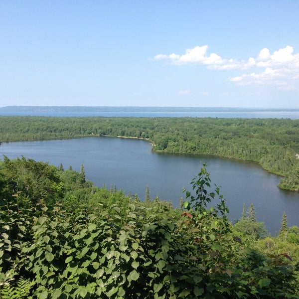 Spectacle Lake Overlook on Mission Hill Bay Mills, MI