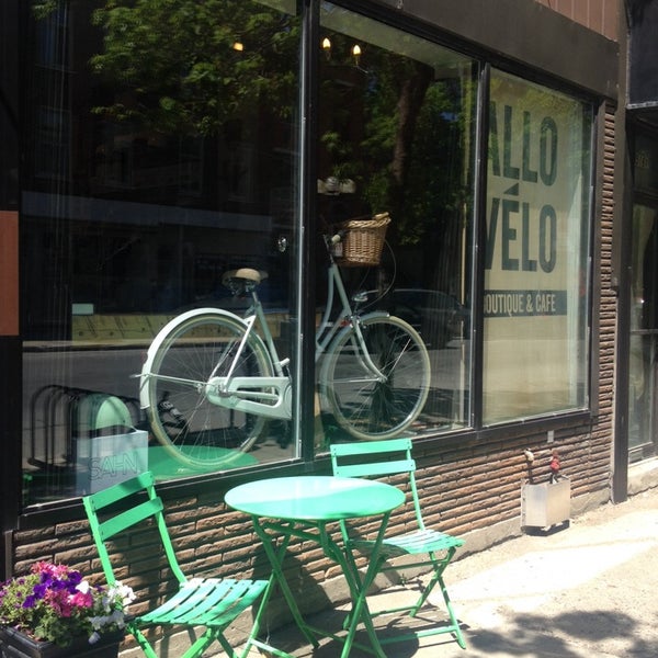 Photo taken at Allo Vélo Café by Ali I. on 5/25/2014