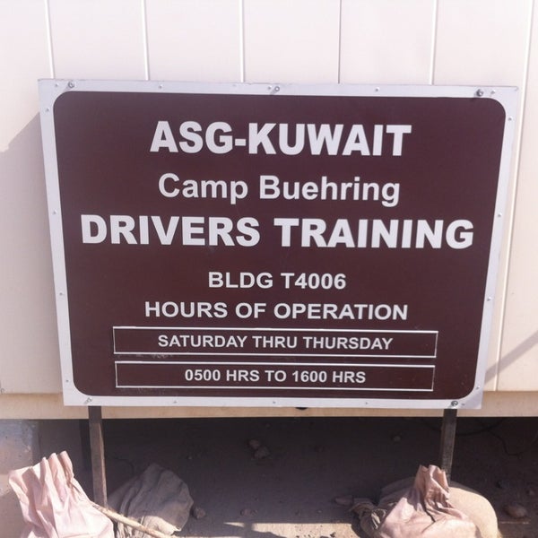 Drivers Training OfficeU.s. Military Base , Camp Arifjan / Kuwait