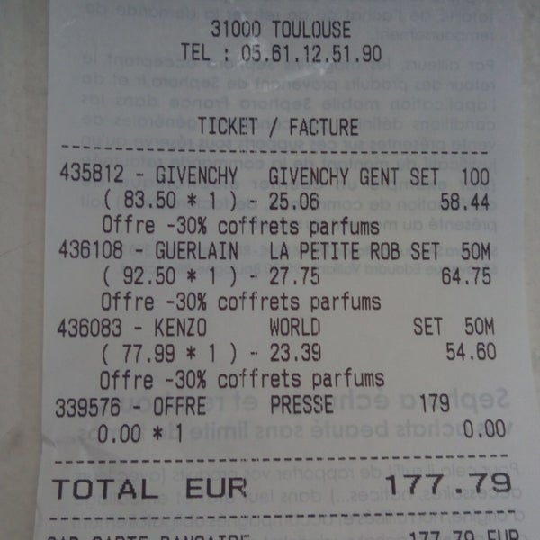 SEPHORA Boutique de cosmétiques à TOULOUSE