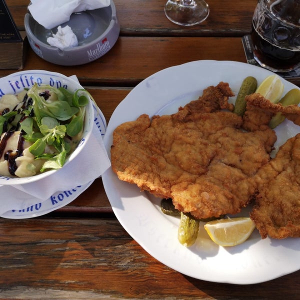 Beautiful restaurant. In summer we were sitting in garden. Big schnitzel was tasty and potatoes were with very delicious sauce. Price are a bit higher. Friendly staff. Make reservation in advance.