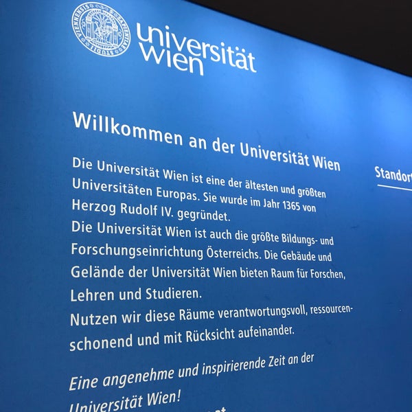 Photo taken at Universität Wien by さとみん on 3/7/2018
