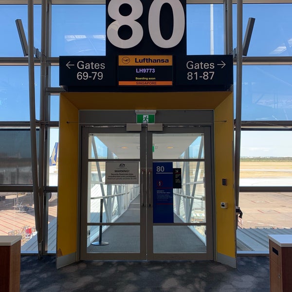 Gate 80 Airport Gate in Brisbane Airport