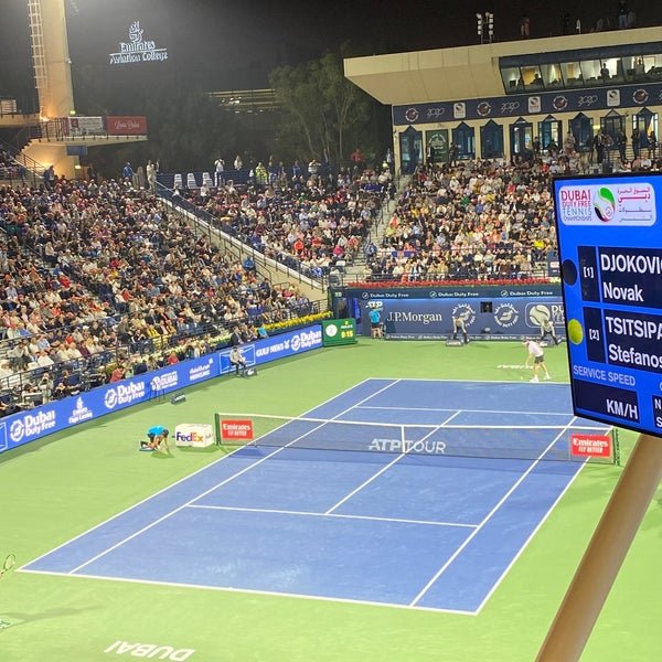 2/29/2020 tarihinde Khaledziyaretçi tarafından Dubai Duty Free Dubai Tennis Championships'de çekilen fotoğraf