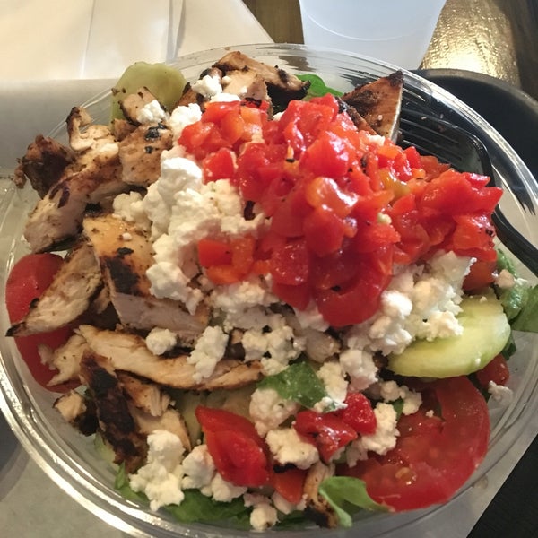 Don't forget about the salads here...they are delicious!! Try the veggie salad with chicken