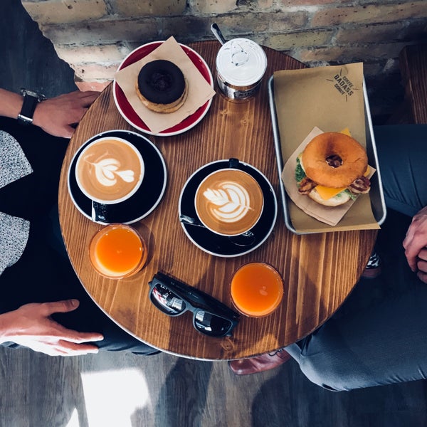 Photo taken at Badass Coffee &amp; Donut by Viktória F. on 5/8/2018