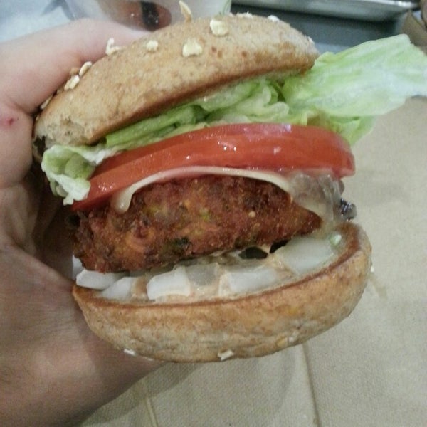 VeggiFi Burger made out of Quinoa! Yum!