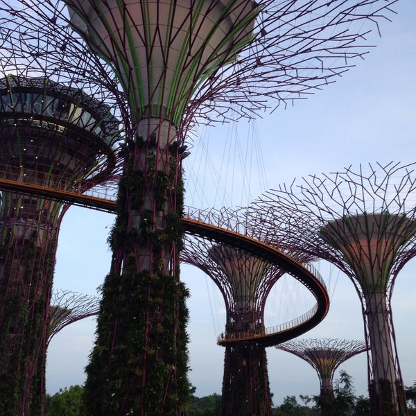 Photo taken at Gardens by the Bay by Woof W. on 4/25/2013