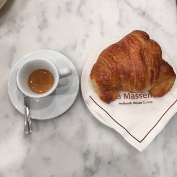I enjoyed a croissant and espresso for breakfast. The Italian guys behind the counter were very helpful and brought a great atmosphere to the place.