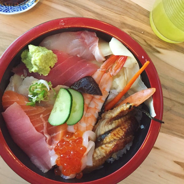 Jo chirashi is $28 for lunch. Great, authentic sushi restaurant with a clean, understated look.