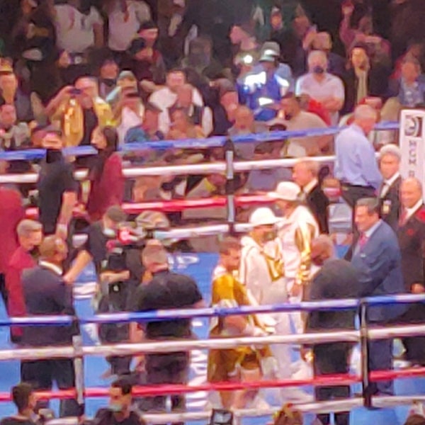 Photo taken at MGM Grand Garden Arena by Edgar E. on 11/7/2021