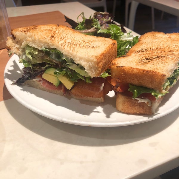 Highly recommend the BLT with avocado. I also had the hot gingerade which was amazing in the cold NYC weather. Amazingly friendly staff —rarity in this city.