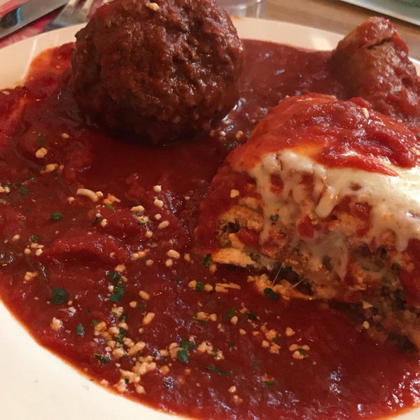 Lasagna with meatball was great! Basic dish but very tasty