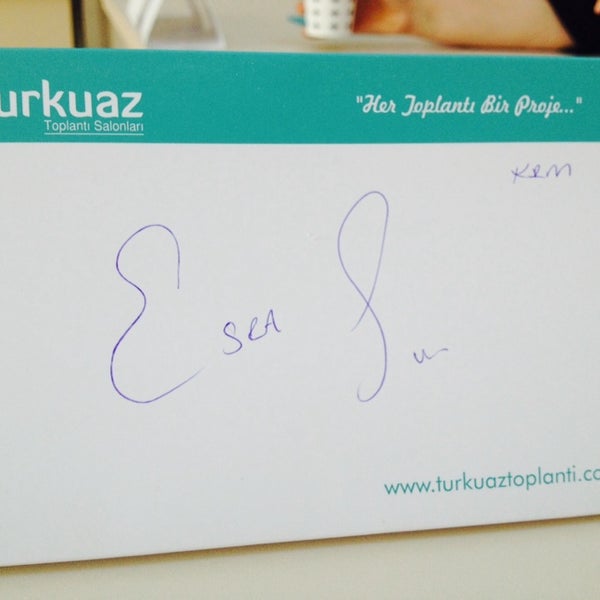 รูปภาพถ่ายที่ Turkuaz Toplantı Salonları โดย Esra S. เมื่อ 1/23/2014