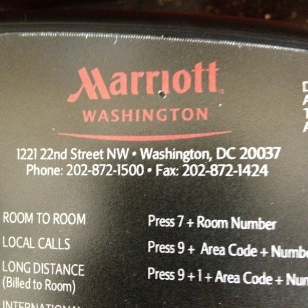 4/16/2013にAmanda G.がWashington Marriott Georgetownで撮った写真