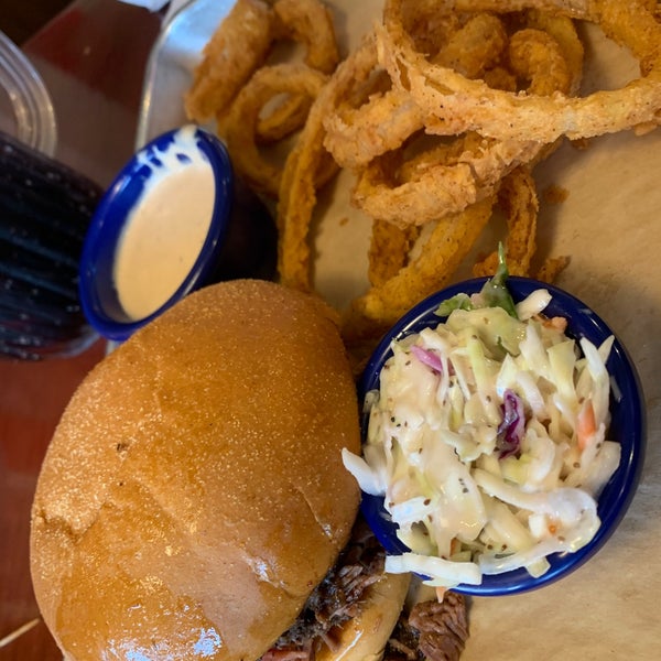Photo taken at Red Hot &amp; Blue  -  Barbecue, Burgers &amp; Blues by Corey O. on 2/25/2020