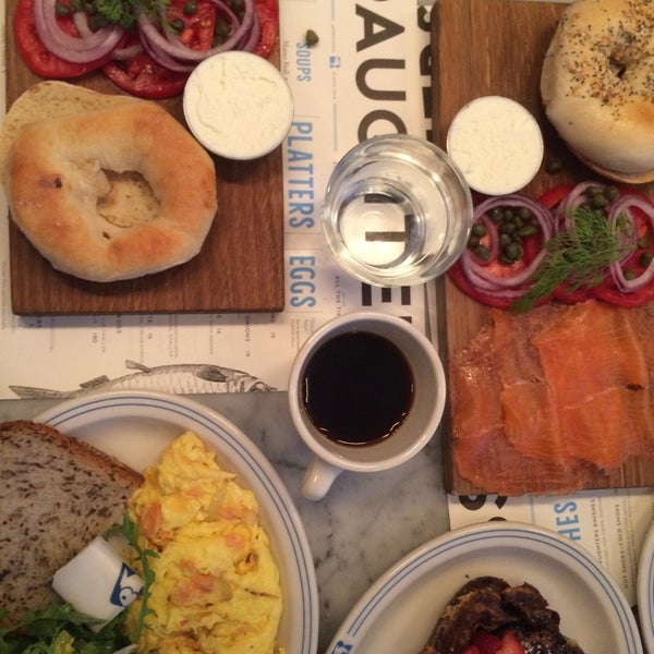 Photo taken at Russ &amp; Daughters Café by Ryan Y. on 12/18/2014