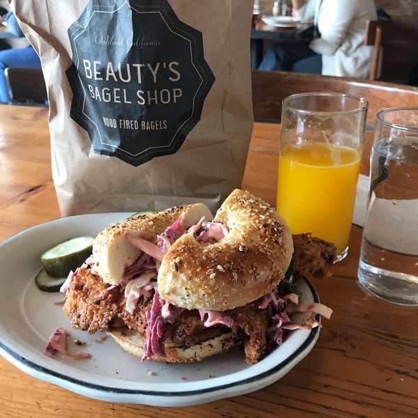 Photo taken at Beauty&#39;s Bagel Shop by Katherine C. on 2/28/2019
