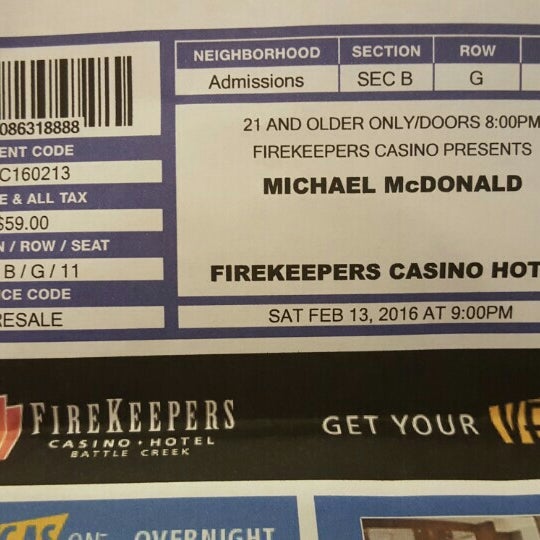 Firekeepers Event Seating Chart