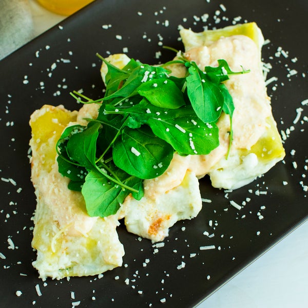 Spinach and Ricotta Béchamel Cannelloni
