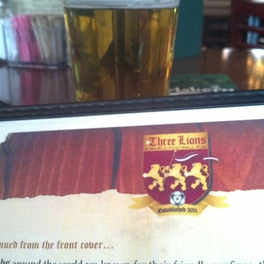 Photo taken at The Three Lions: A World Football Pub by Ryan H. on 11/3/2012
