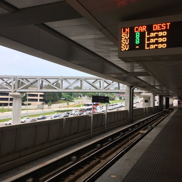 Photo taken at Tysons Metro Station by Samir L. on 5/14/2018