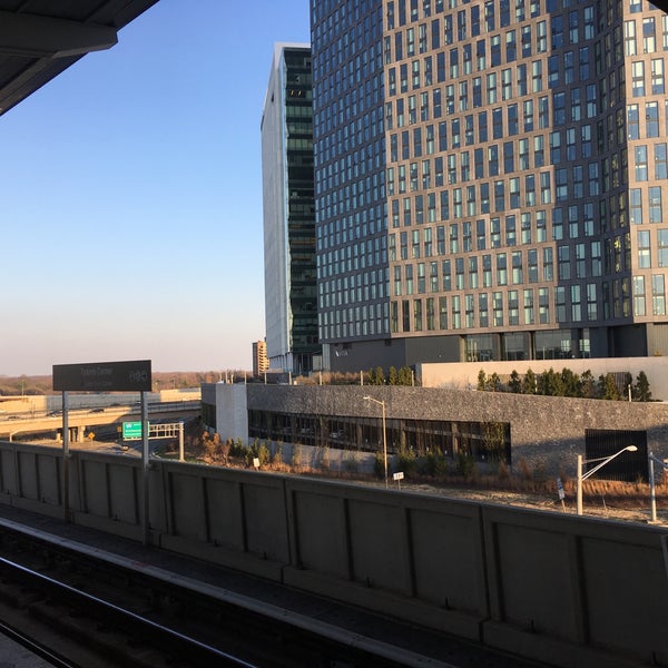 Photo taken at Tysons Metro Station by Samir L. on 4/10/2018
